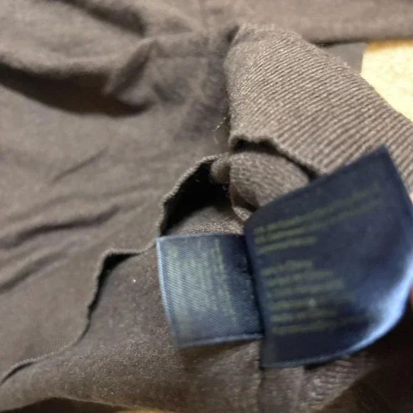 Brooks Brothers Sweater Womens Medium Brown Cotton Cashmere Shawl Collar - Picture 10 of 10